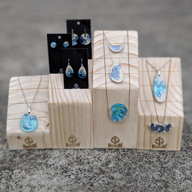 Wooden Jewellery Display Set